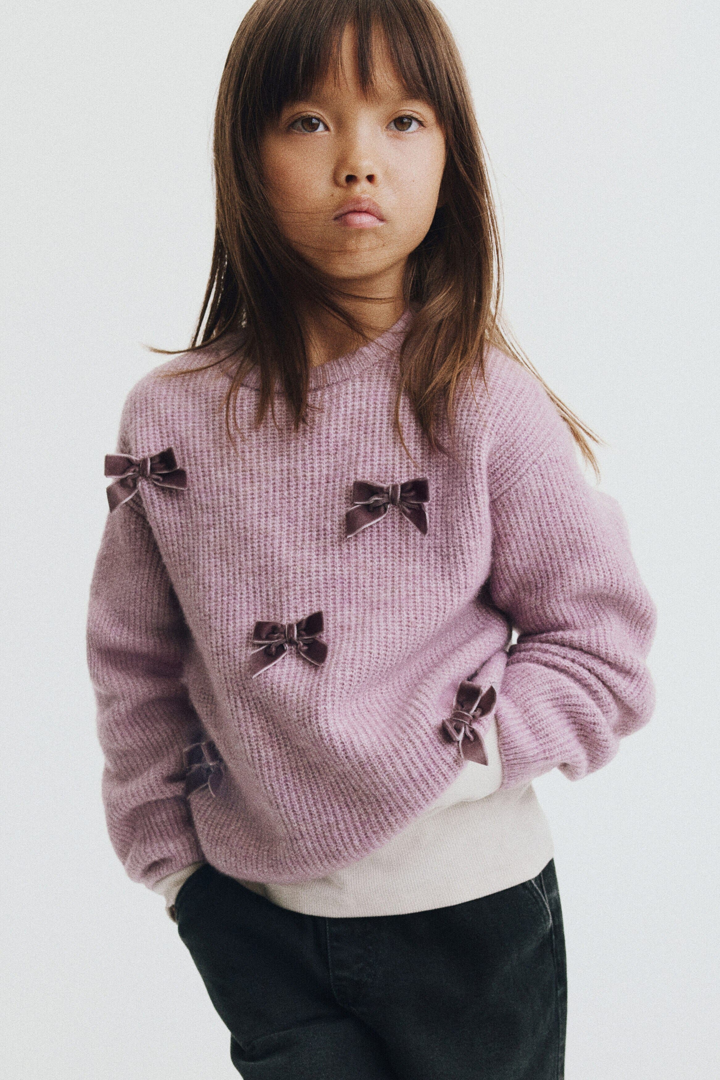 selected Dusty purple/bows