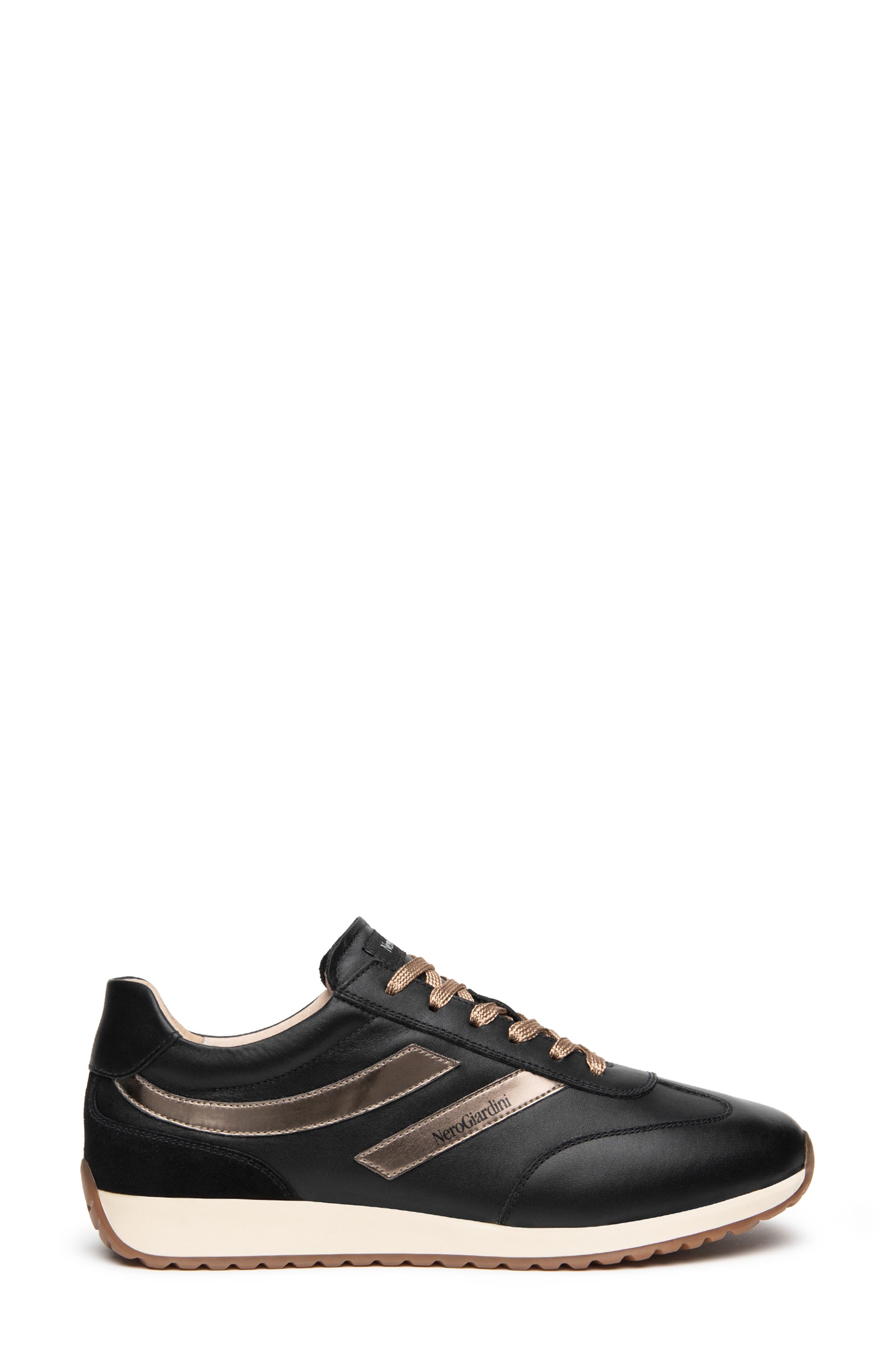 Retro Low Top Sneaker, Alternate, color, BLACK