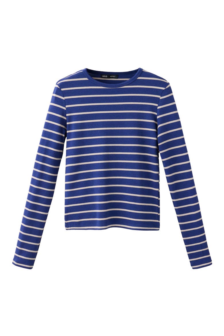 Stripe Long Sleeve Jersey T-Shirt, Alternate, color, BLUE