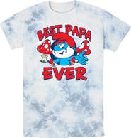 The Smurfs Men's The Smurfs Best Papa Ever Graphic T-Shirt