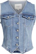 HIDDEN JEANS Fitted Denim Vest