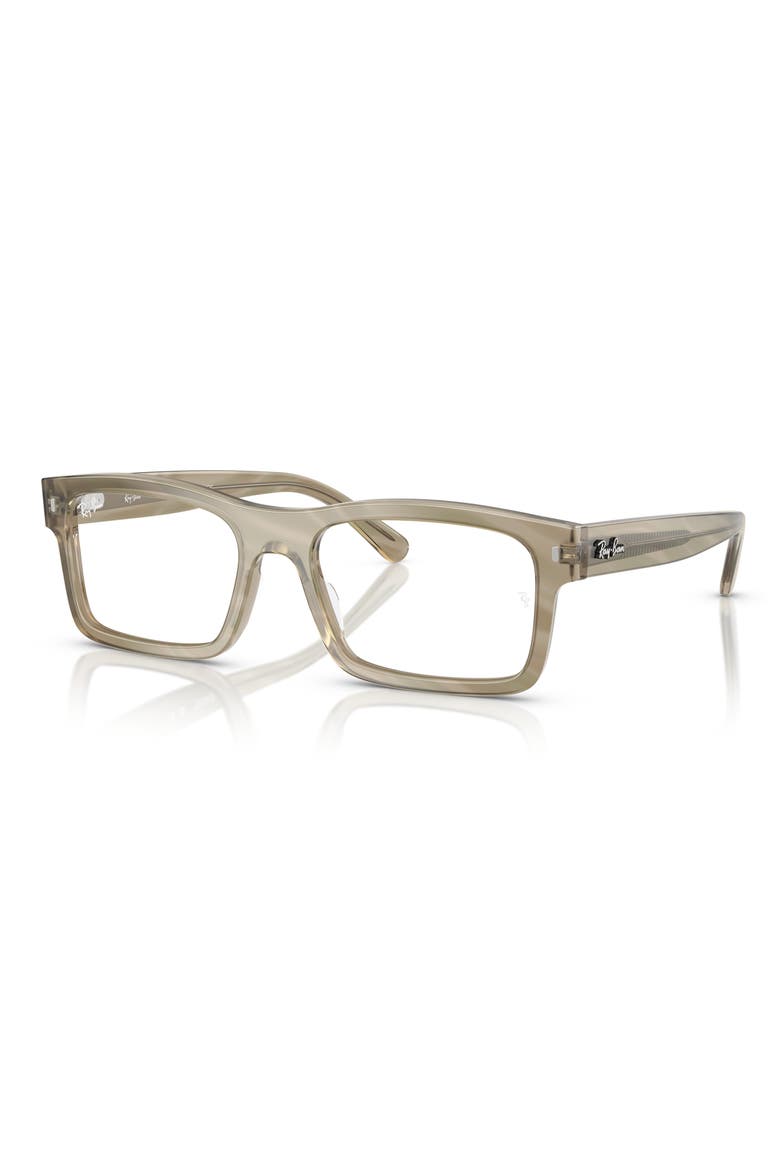 56mm Rectangular Optical Glasses, Alternate, color, GREY