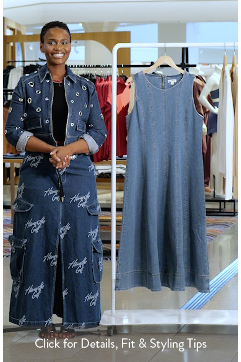 Annet Denim Midi Dress video