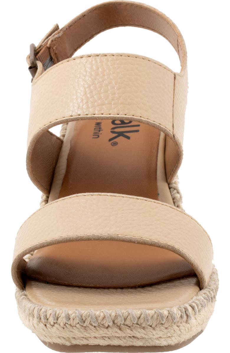 SoftWalk<sup>®</sup> Hartley Espadrille Wedge Sandal, Alternate, color, Beige