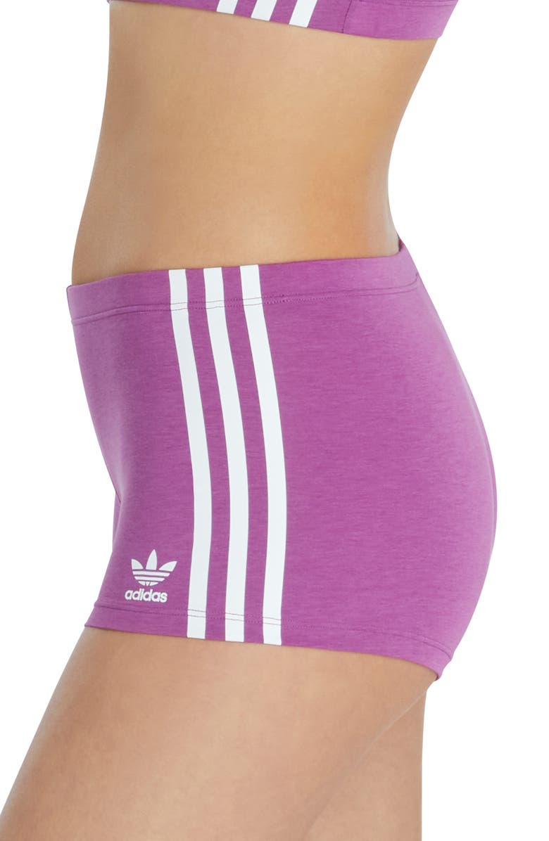 adidas Originals Cotton Blend Boxer Briefs, Alternate, color, Purple