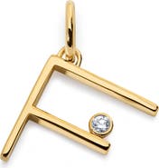 Monica Vinader Lab Grown Diamond Initial Pendant
