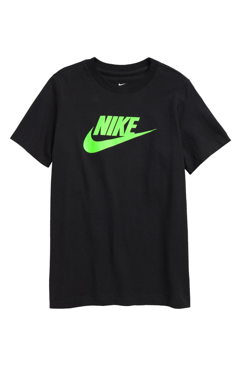 Nike Sportswear Kids' Glow in the Dark Swoosh Graphic Tee, Main, color,
