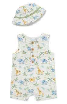 Little Me Jungle Romper & Hat Set