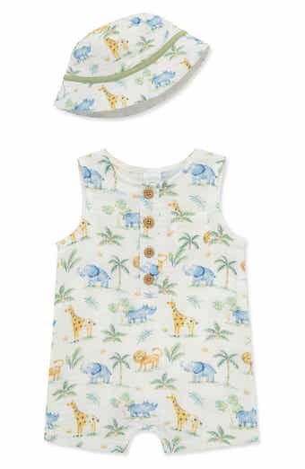Little Me Jungle Romper & Hat Set