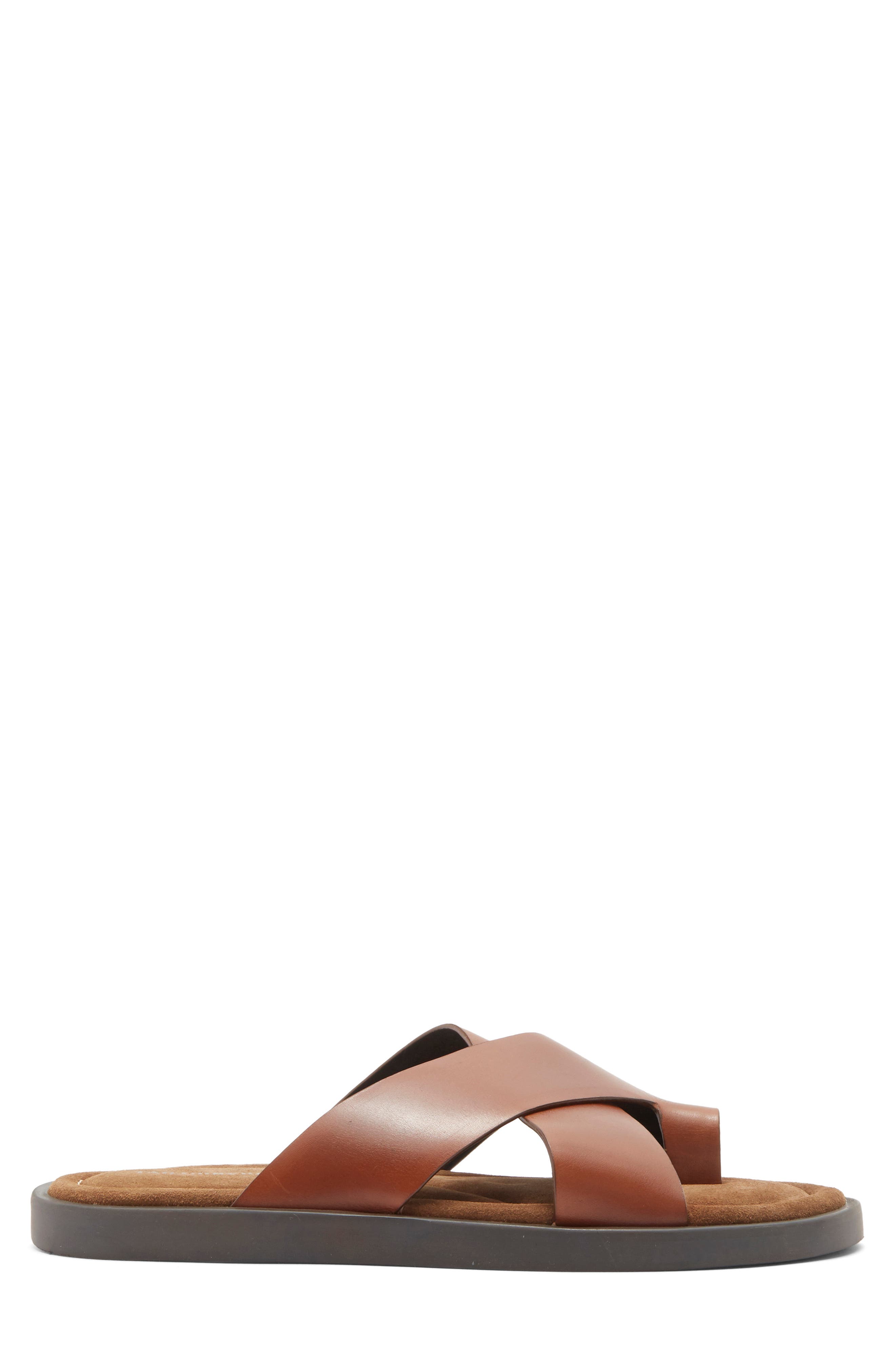 Hampton Leather Sandal, Alternate, color, COGNAC