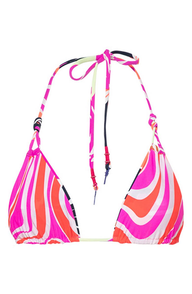 Maaji Jungle Reef Nyla Reversible Triangle Bikini Top, Alternate, color,