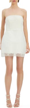 Bardot Franca Strapless Lace Minidress