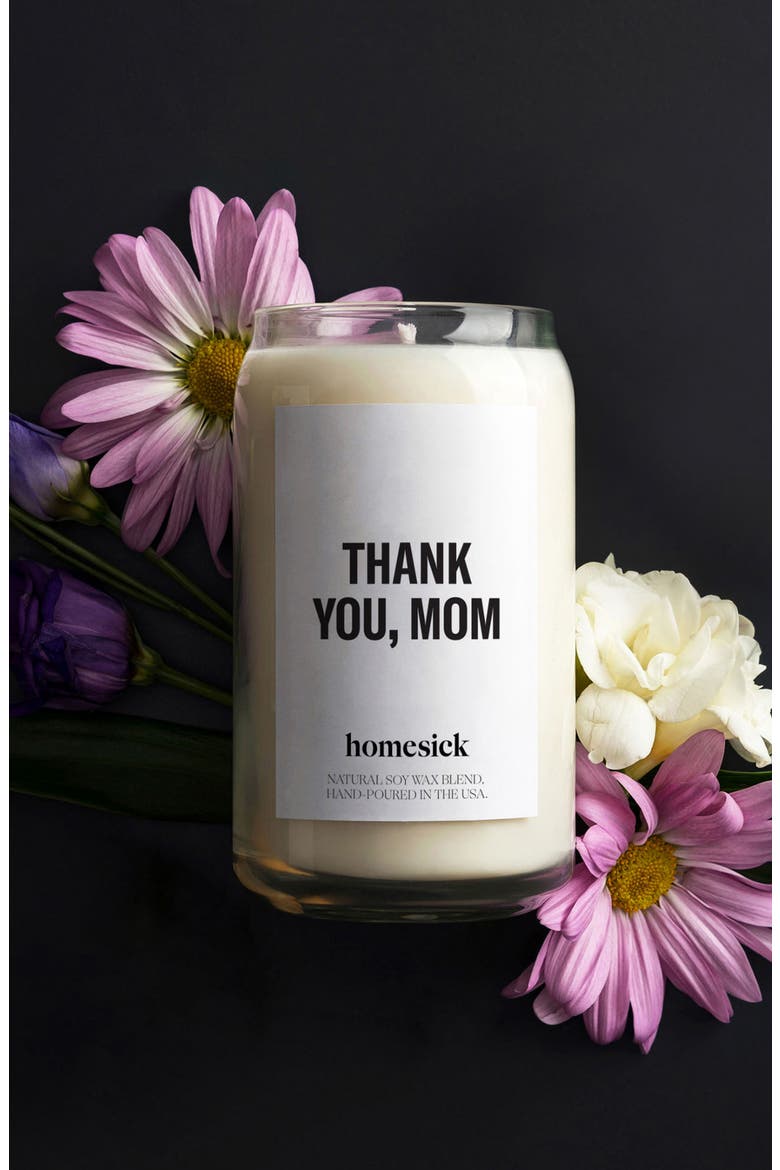 Thank You, Mom Scented Candle, Alternate, color, WHITE