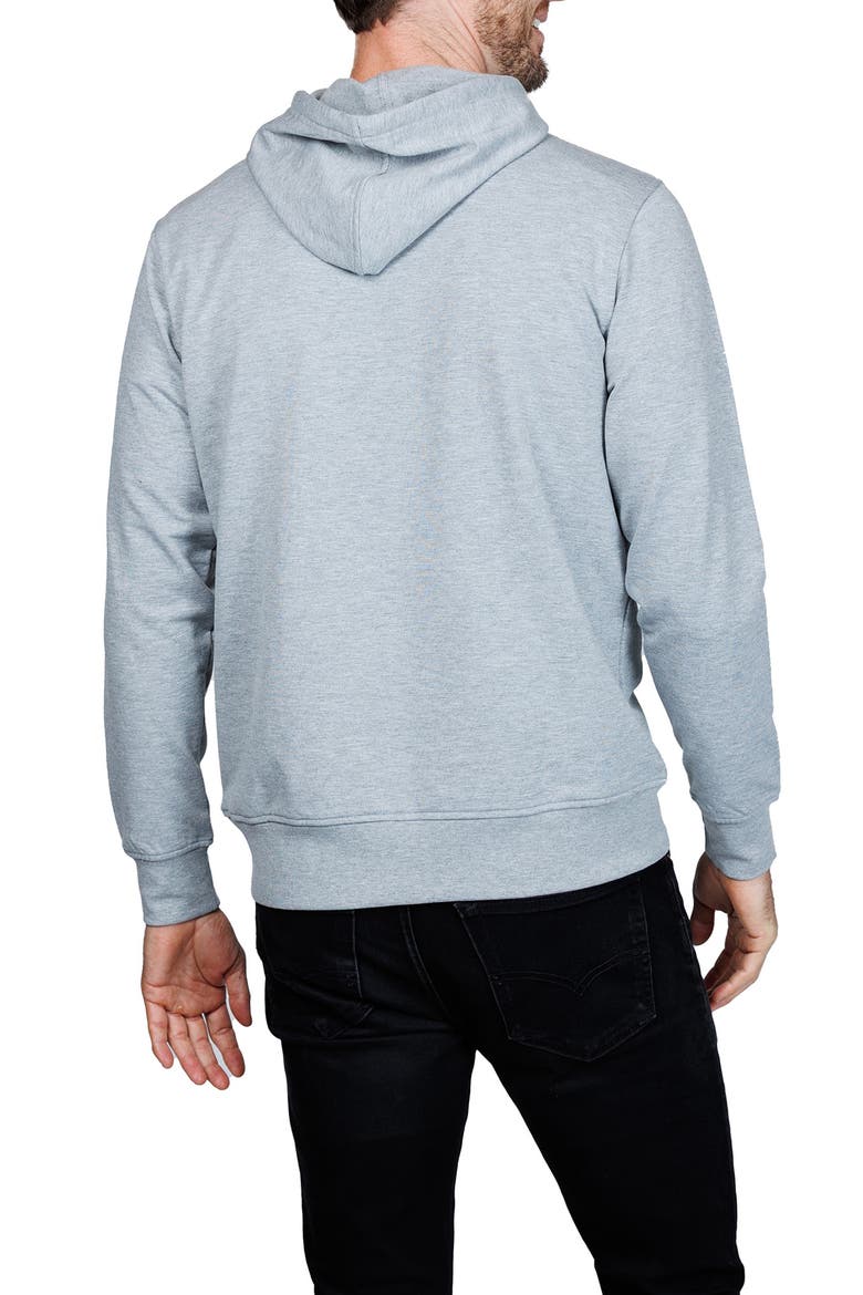 Fleece Hoodie, Alternate, color, GREY HEATHER