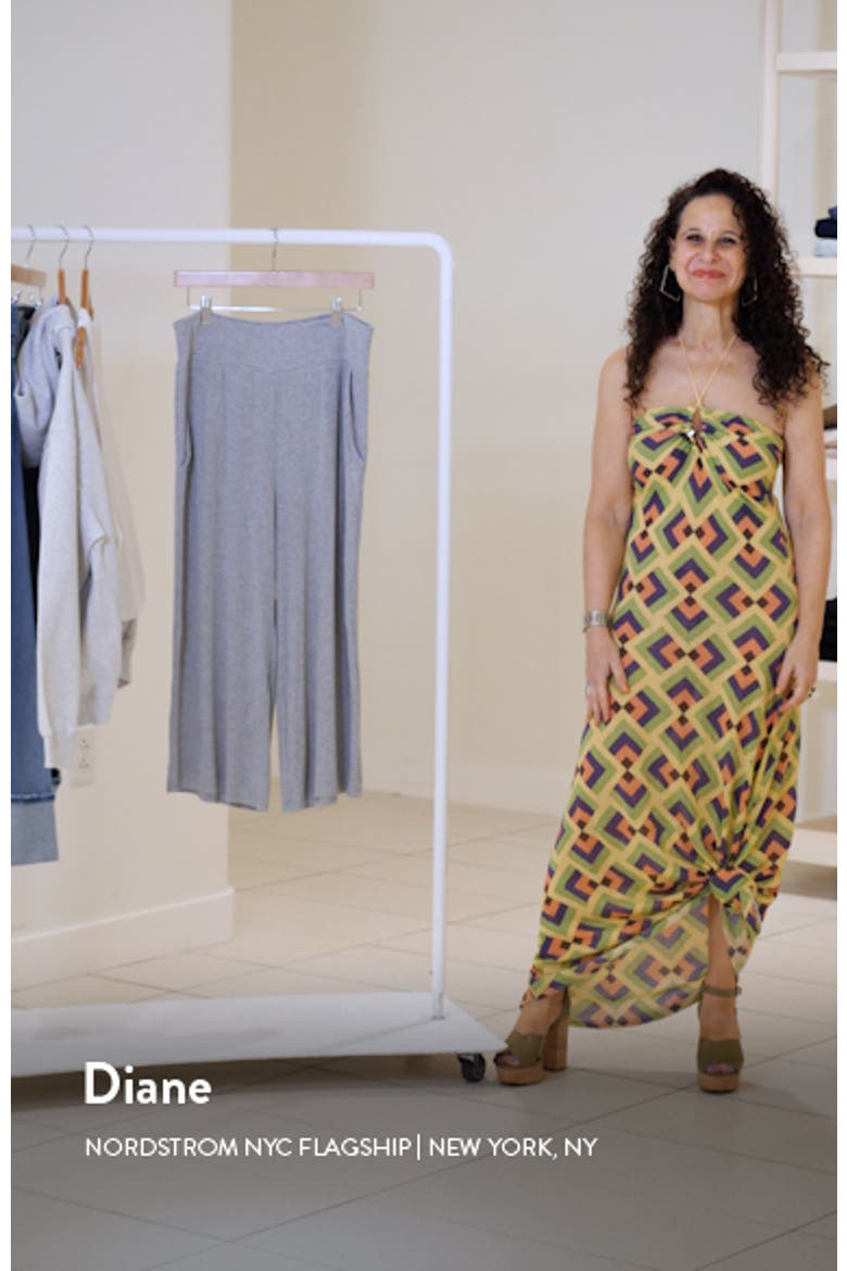 Wide Leg Rib Pajama Pants video