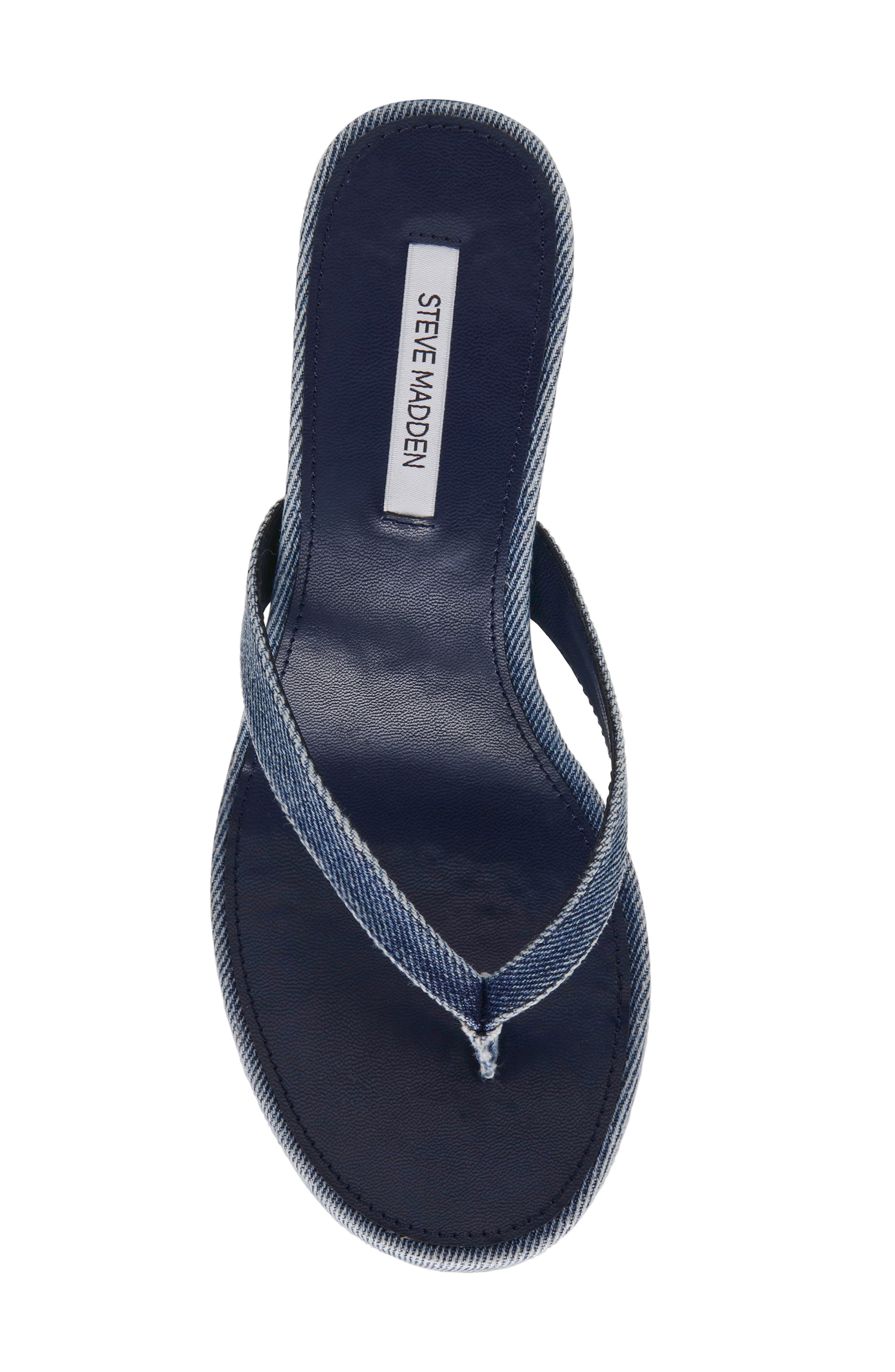 Playing Wedge Sandal, Alternate, color, DENIM
