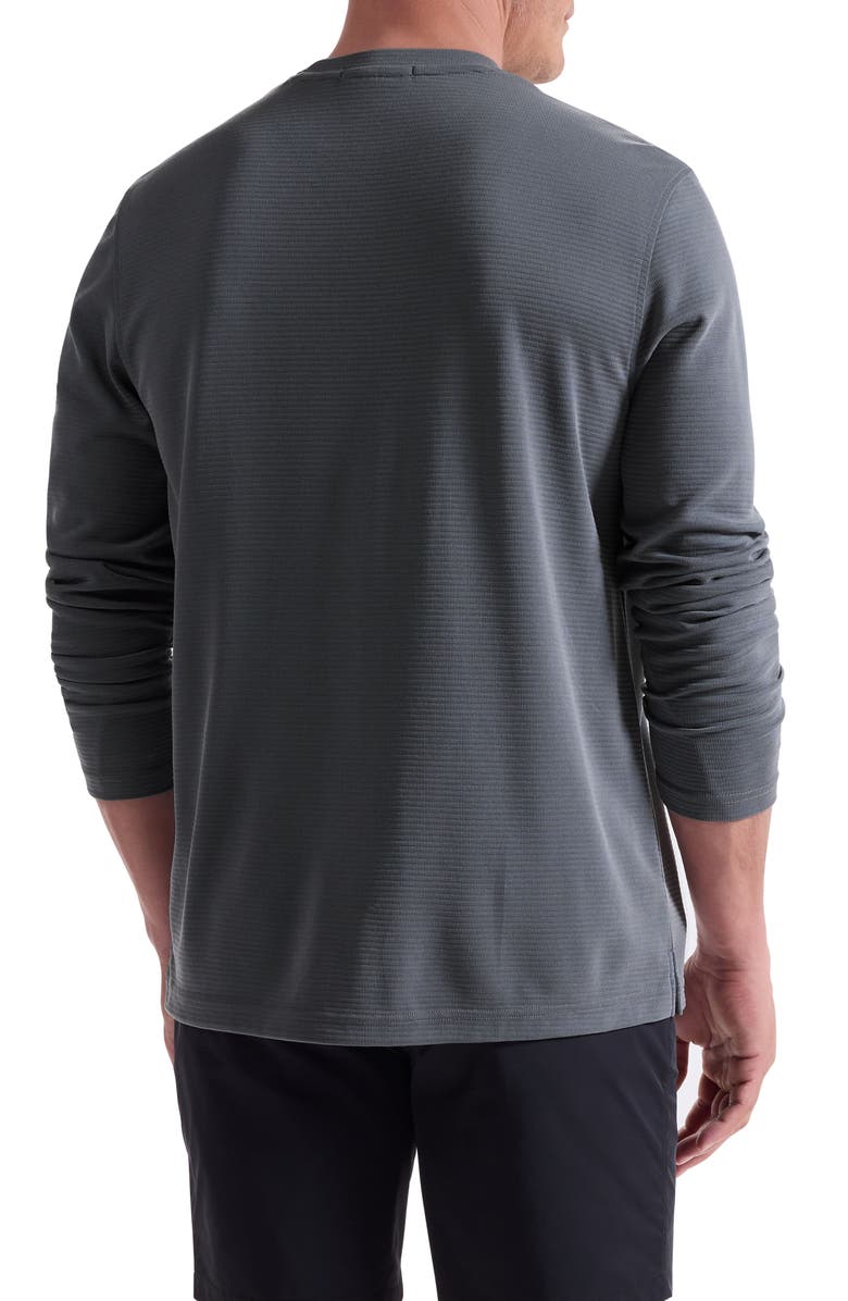 Bugatchi Orion Ottoman Long Sleeve T-Shirt, Alternate, color, Zinc
