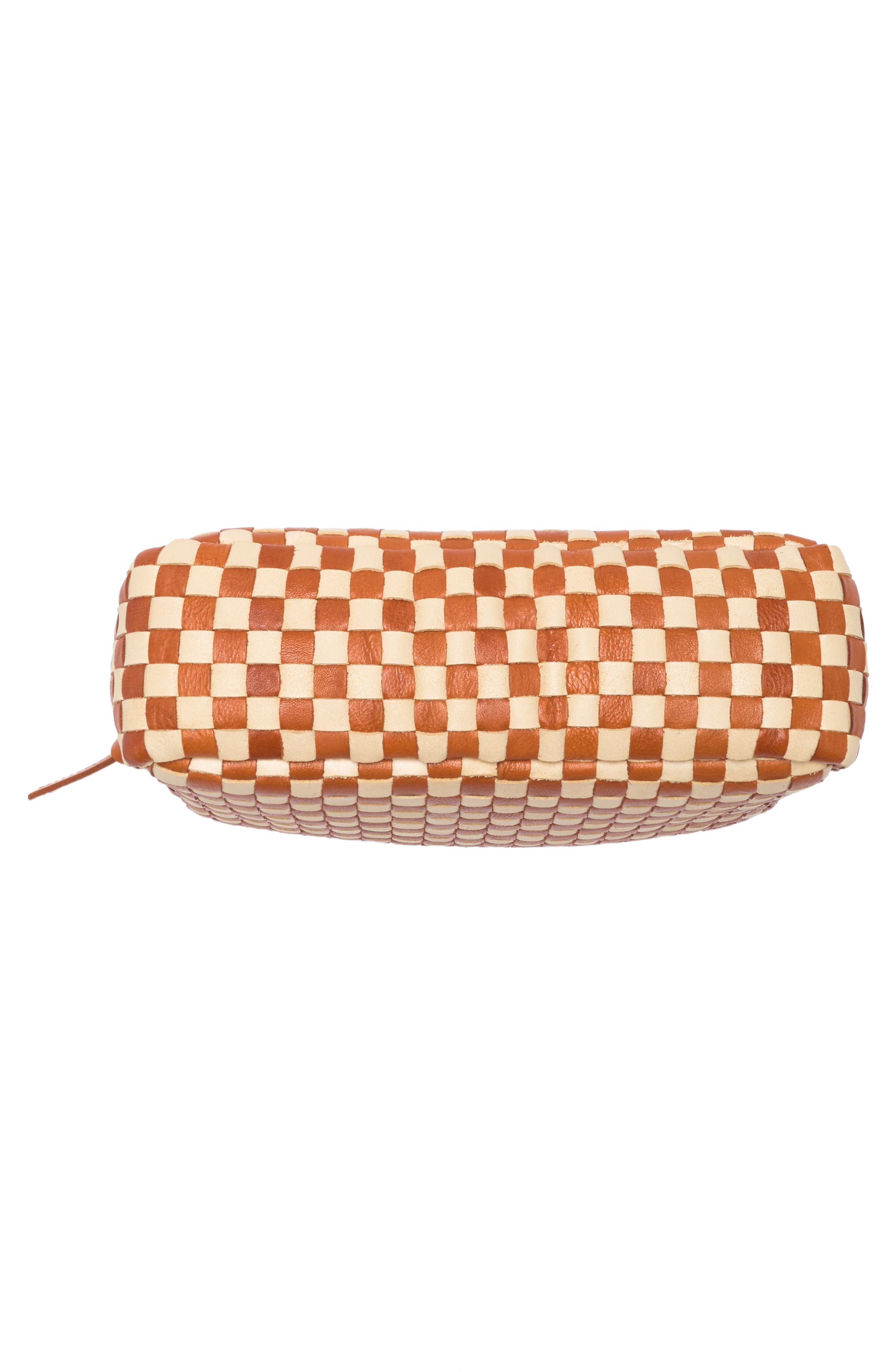 Clare V. Midi Sac Woven Leather Crossbody Bag, Alternate, color, 