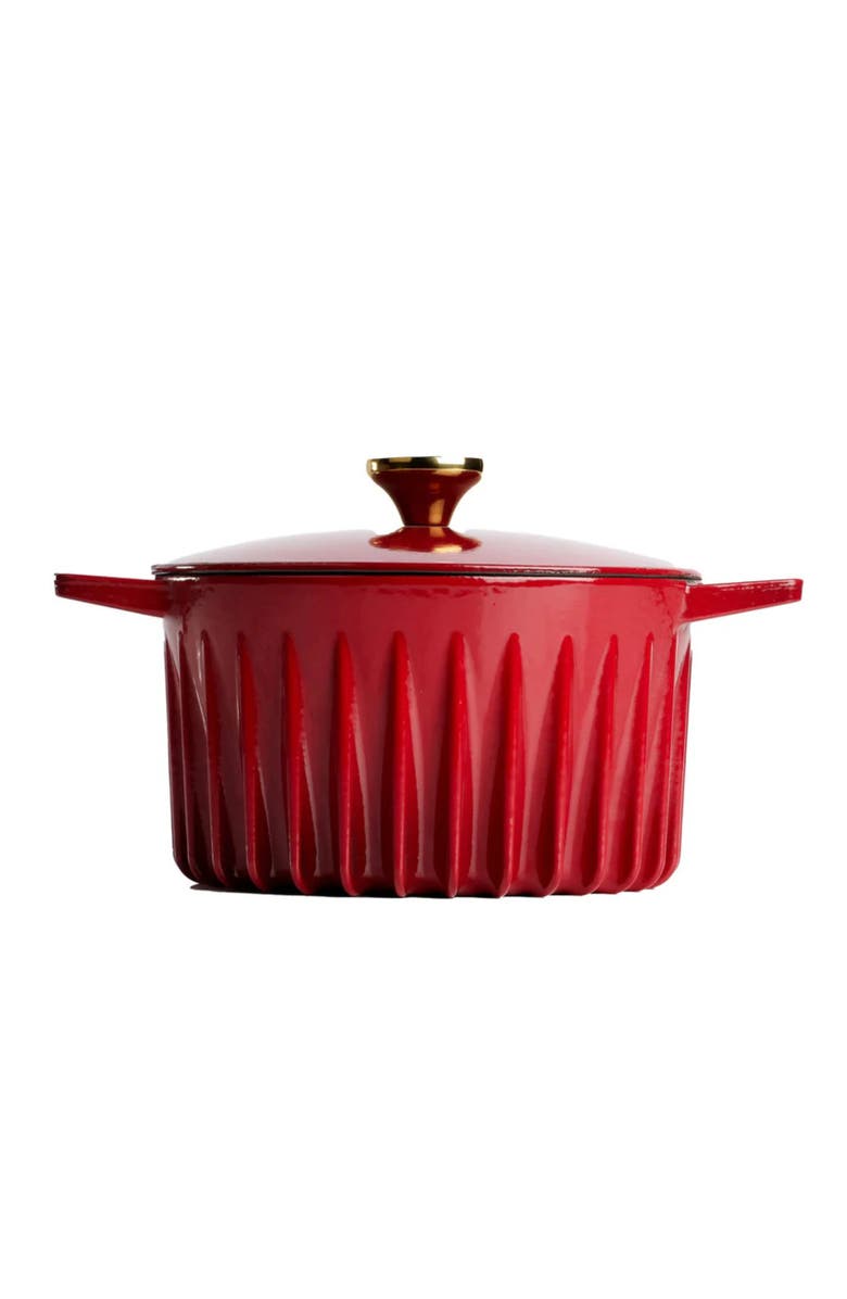 Fireup Cookware Limited FIREUP Rapid Heat Enameled Cast Iron 5.5-Quart Dutch Oven, Main, color, Rosso Red