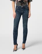 PHILIPP PLEIN Jeggings Butterfly Tattoo Women