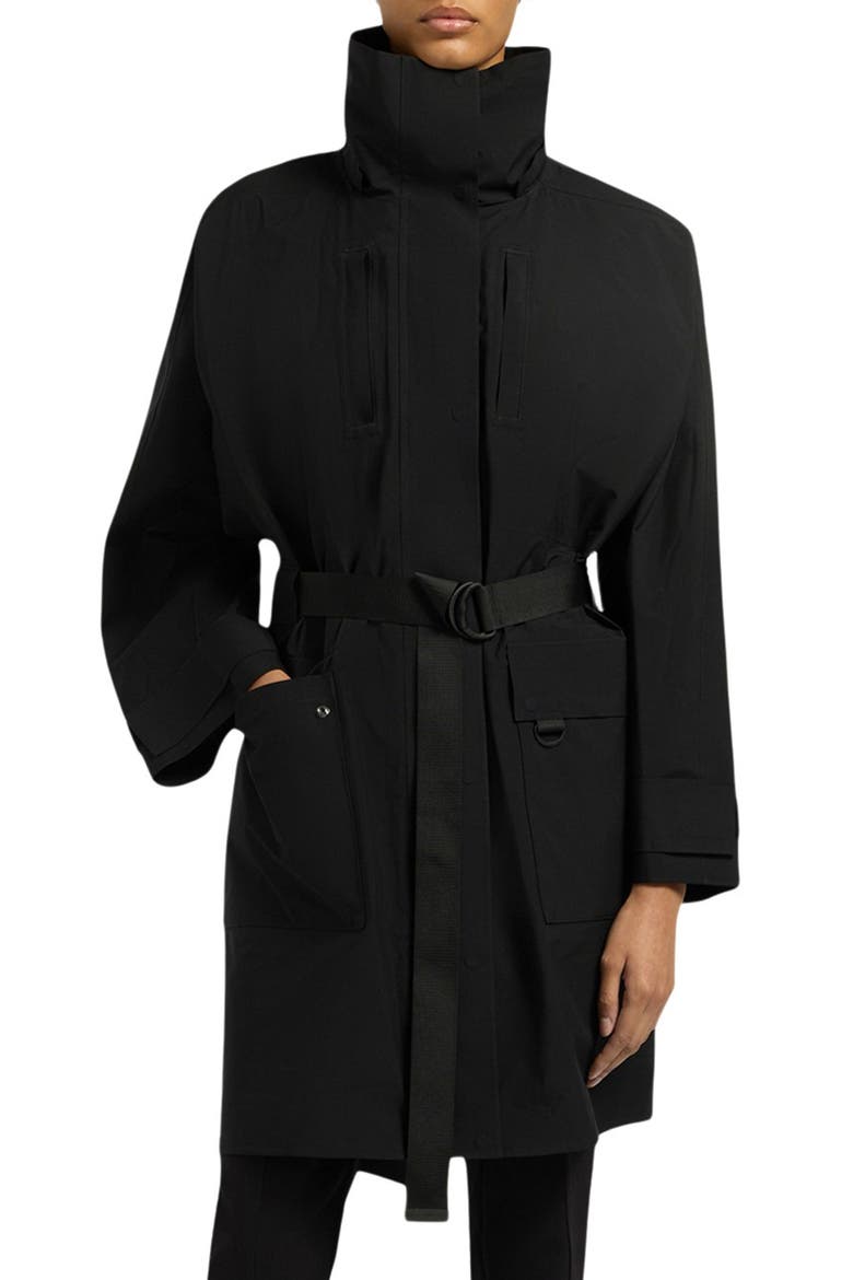 Claremont Belted Raincoat, Main, color, BLACK