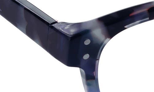 Eyebobs Biff 45mm Square Reading Glasses In Blueberry Tortoise
