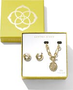 Kendra Scott Mama Mikki Huggie Hoop Earrings & Pendant Gift Set