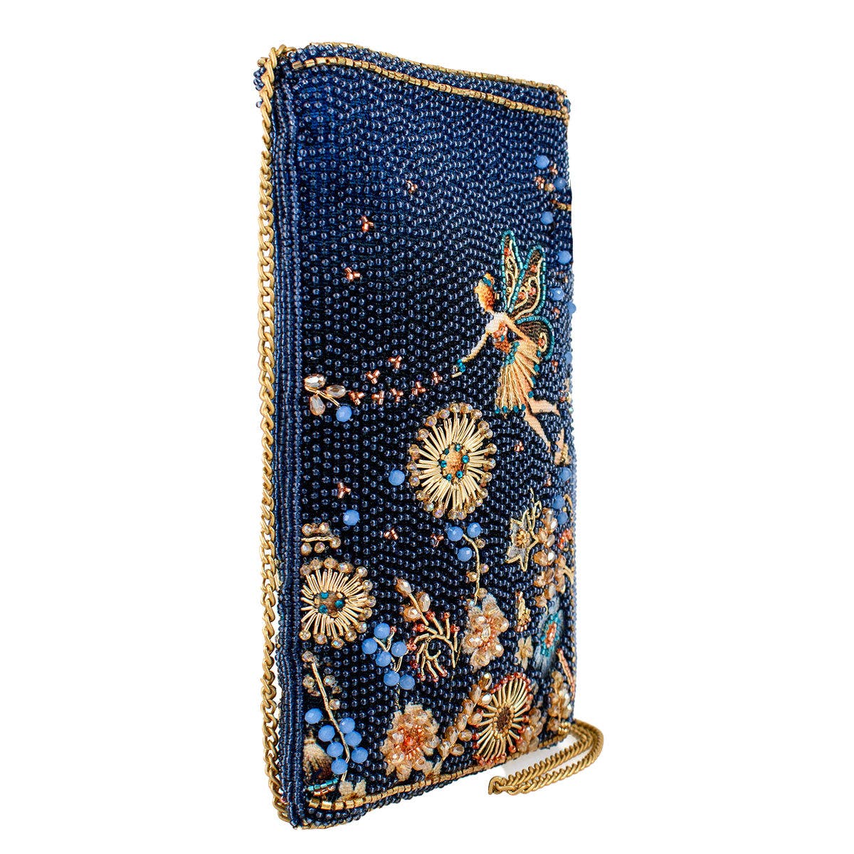 Mary Frances Accessories Fairy Dust Crossbody Phone Bag, Alternate, color, Blue