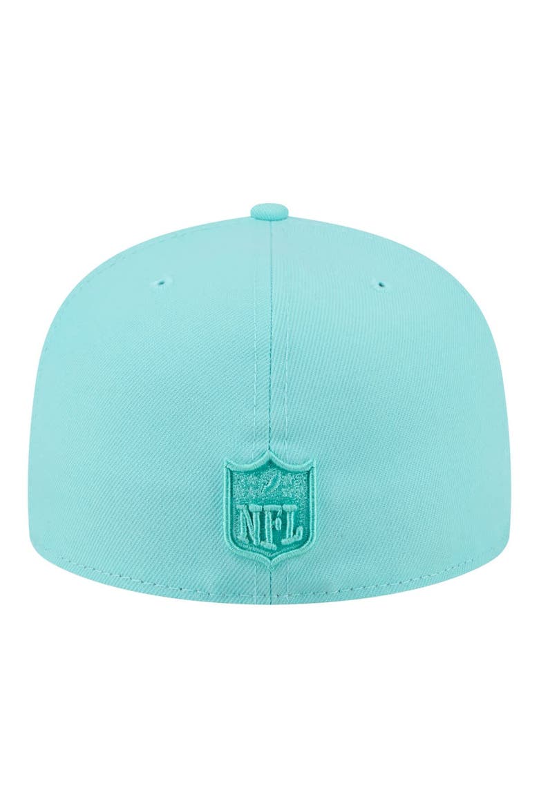 Men's New Era  Turquoise Detroit Lions Color Pack 59FIFTY Fitted Hat, Alternate, color, Turquoise