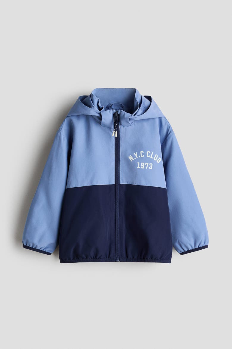 Water-repellent Windbreaker, Main, color, Blue/navy blue