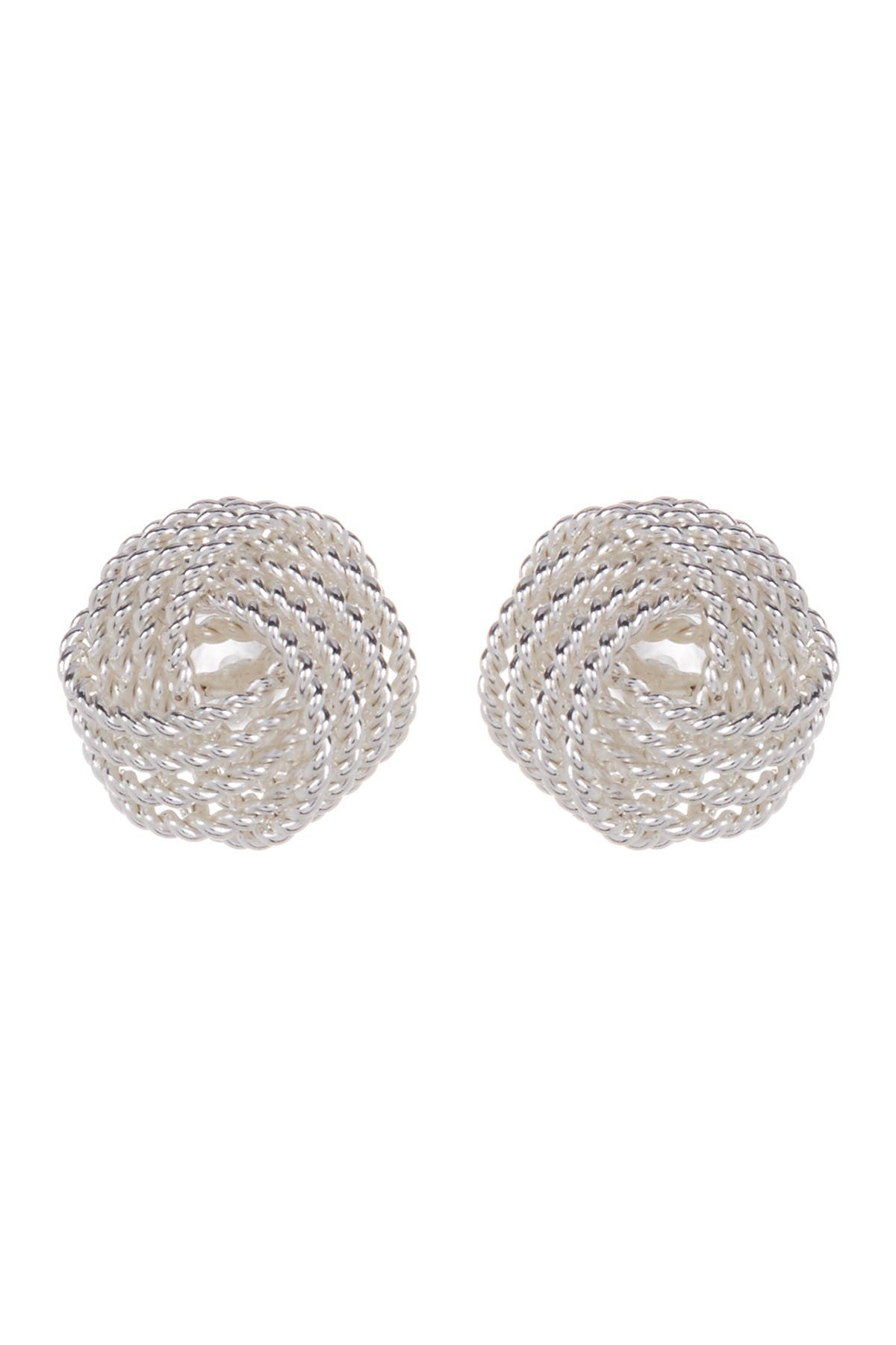 ARGENTO VIVO Textured Knot Stud Earrings