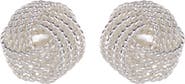 ARGENTO VIVO Textured Knot Stud Earrings