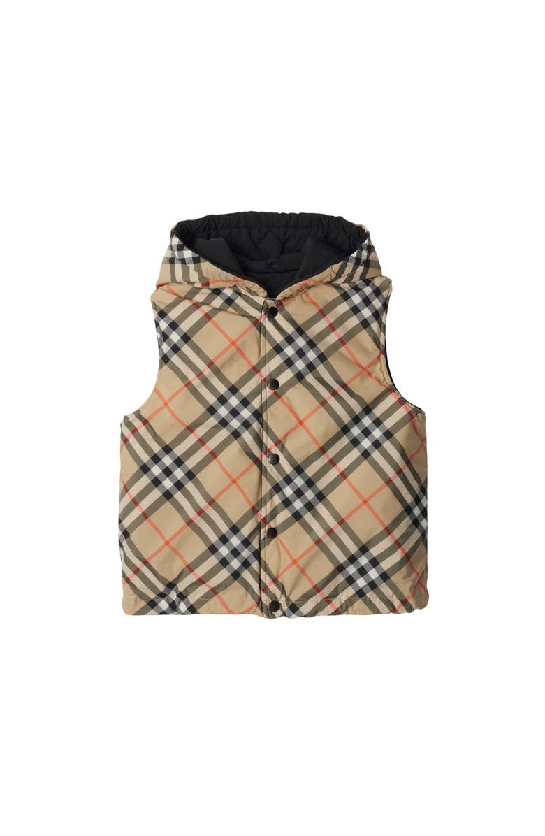 Burberry Reversible Check Gilet, Main, color, 