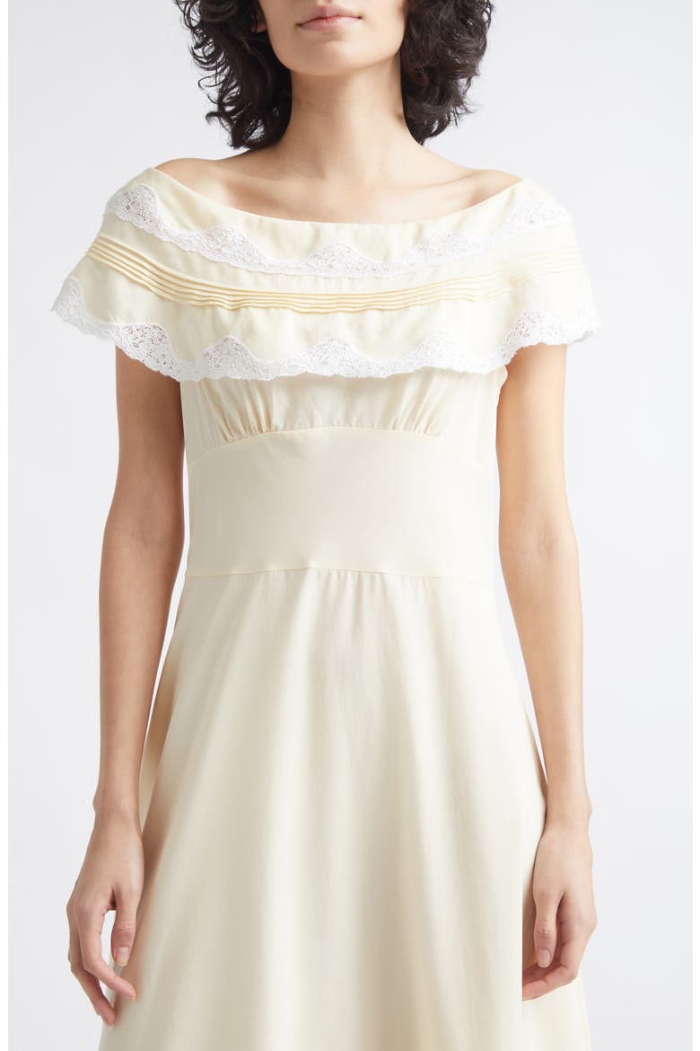 Tabitha Off the Shoulder Dress, Alternate, color, BUTTERMILK