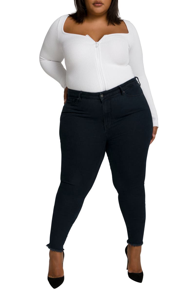 Good American Good Legs High Rise Ankle Cropped Jeans, Alternate, color, 