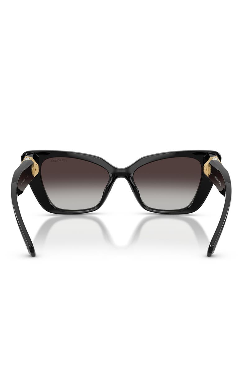Swarovski 54mm Cat Eye Sunglasses, Alternate, color, Black / Grey Gradient