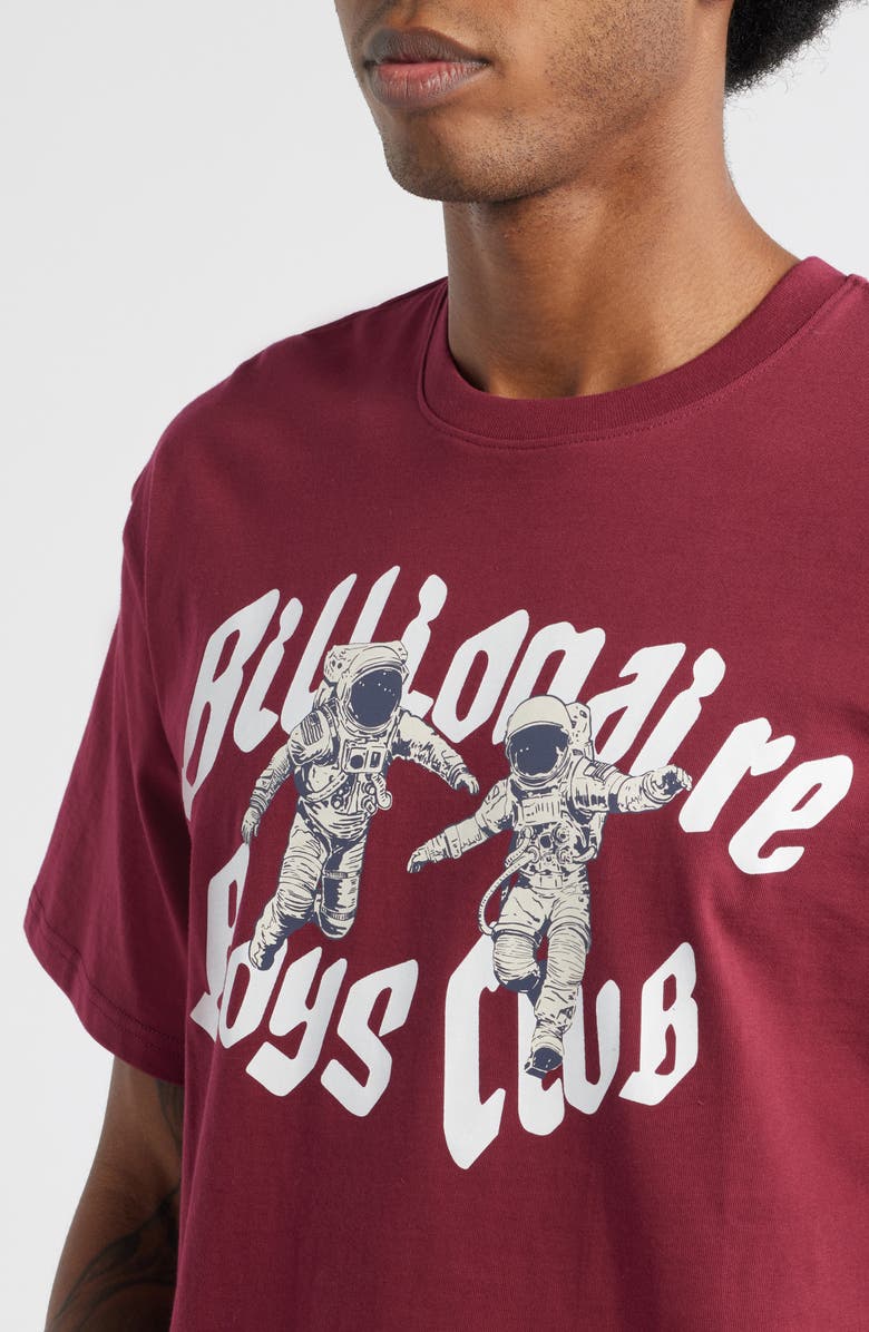 Billionaire Boys Club BB Flyers Astronaut Cotton Graphic T-Shirt, Alternate, color, Rhododendron