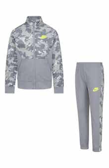 Camo Print Tricot Jacket & Pants Set