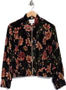 JASON WU Floral Velvet Bomber Jacket