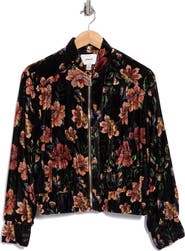JASON WU Floral Velvet Bomber Jacket