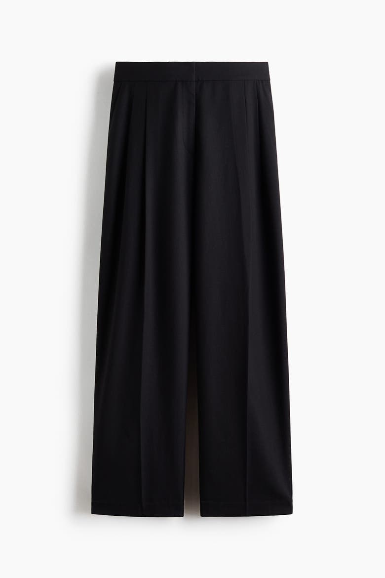 Dressy Barrel-leg Pants, Alternate, color, Black