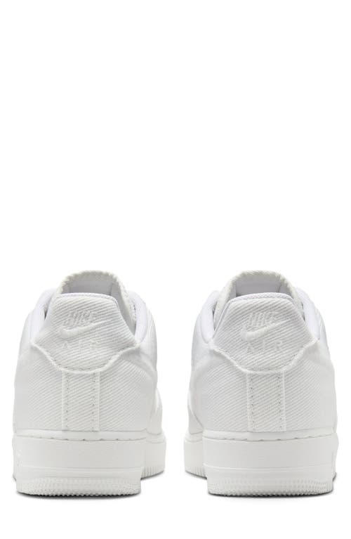 Nike Air Force 1 Low Canvas Basketball Sneaker In White
