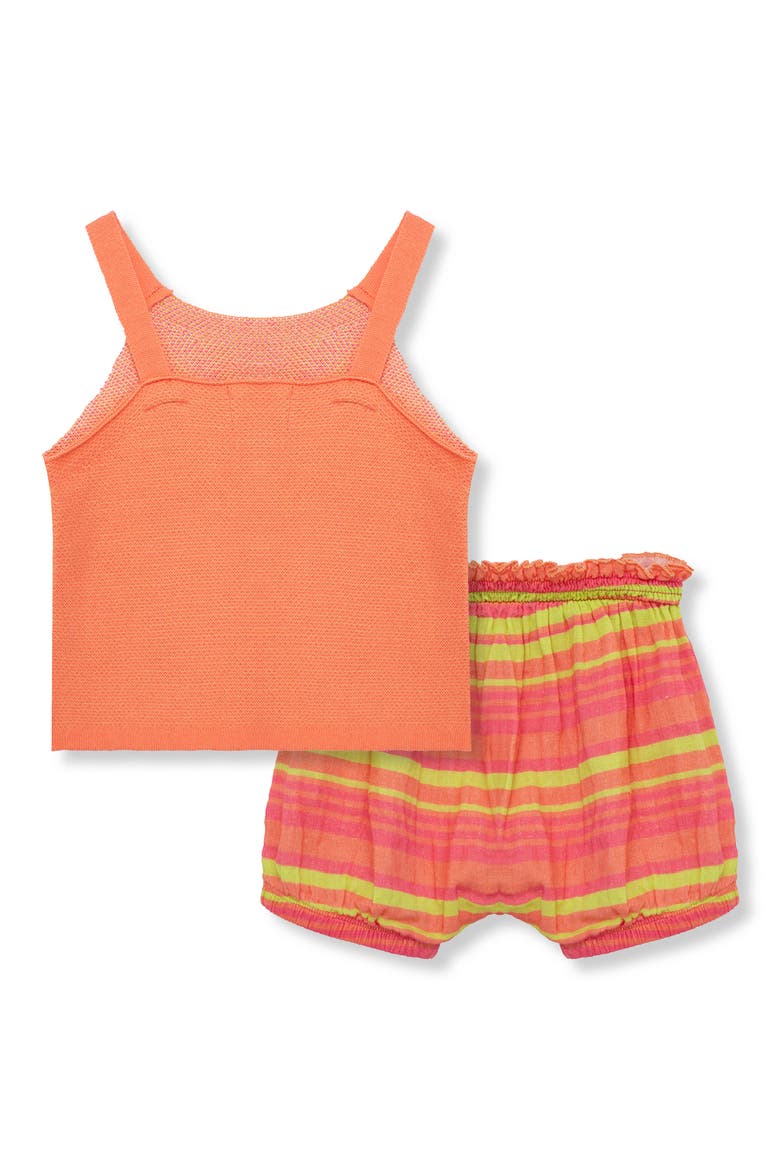 Sun Sweater Tank & Bubble Shorts Set, Alternate, color, CORAL