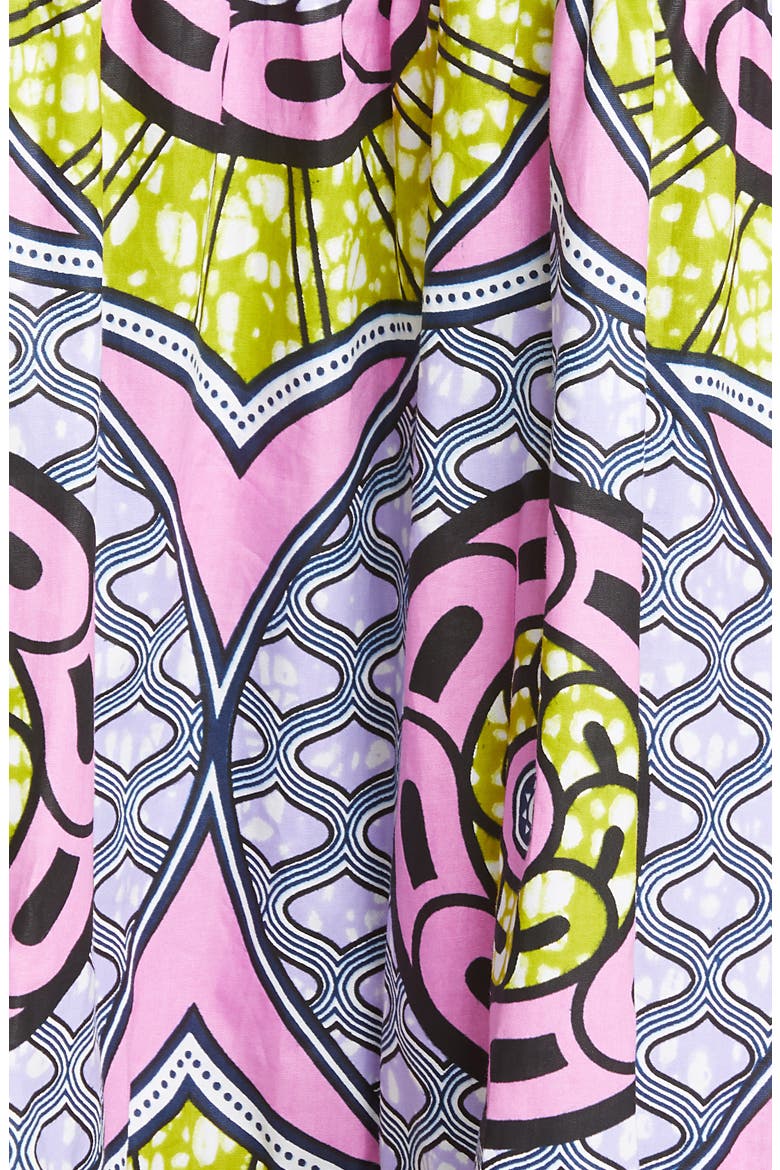 Tiered Dress (Nordstrom Exclusive), Alternate, color, PINK AND LIME