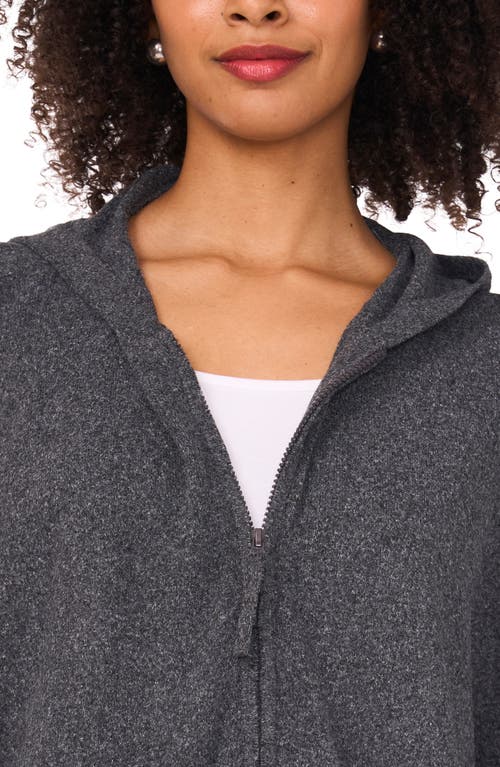 Halogen ® Rib Knit Hoodie In Gray