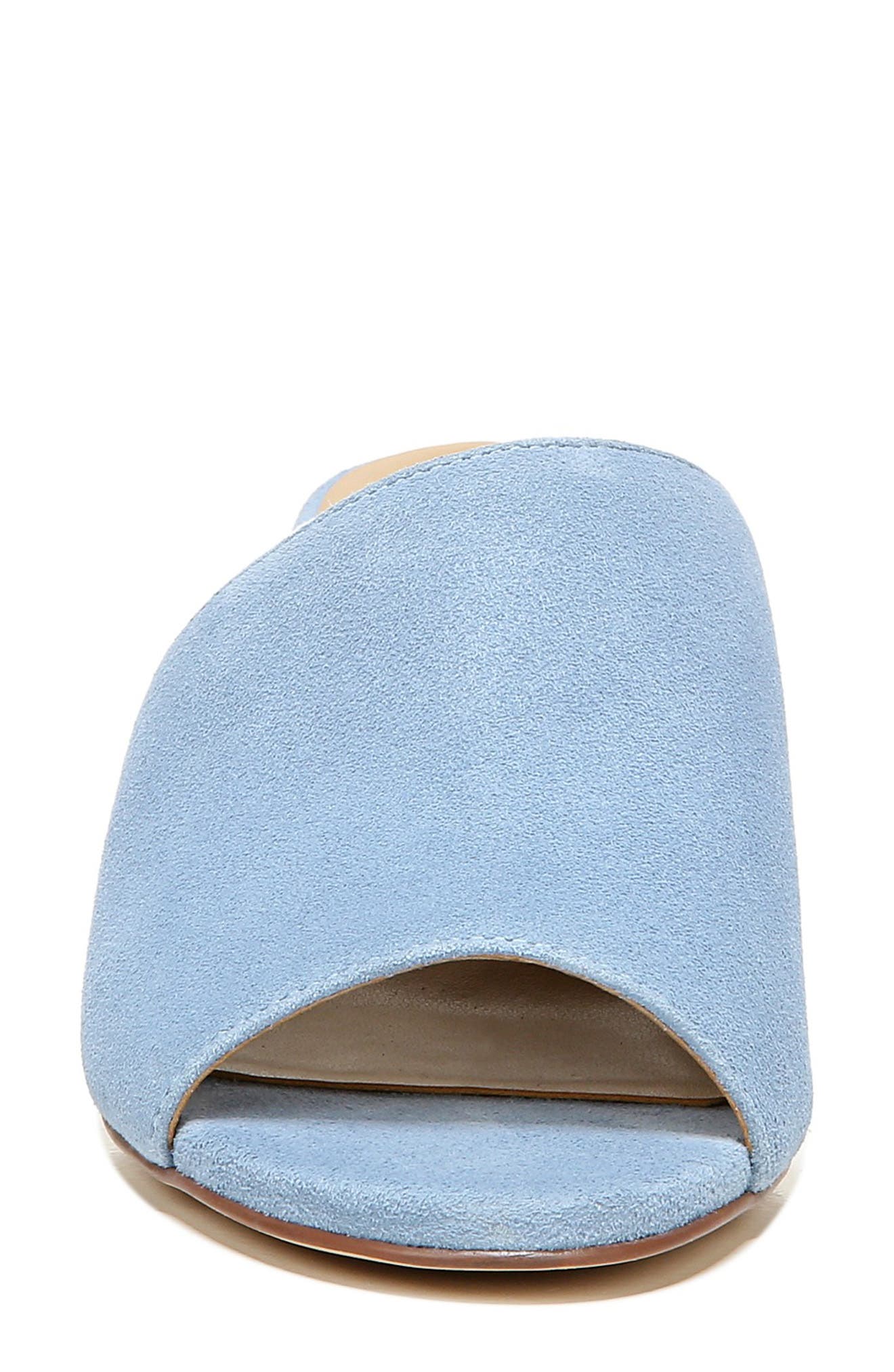Sansa Wedge Slide Sandal, Alternate, color, LIGHT BLUE SUEDE