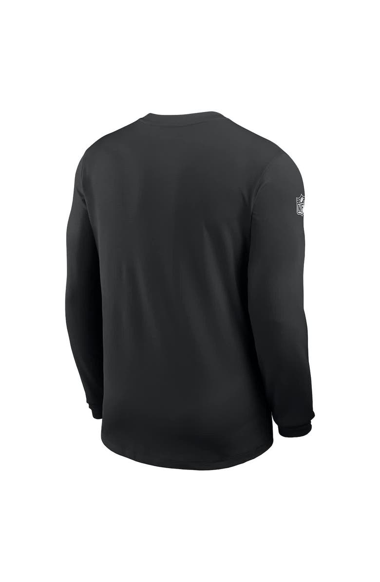 Nike Men's Nike Black Baltimore Ravens Sideline Coach UV Performance Long Sleeve T-Shirt, Alternate, color, 