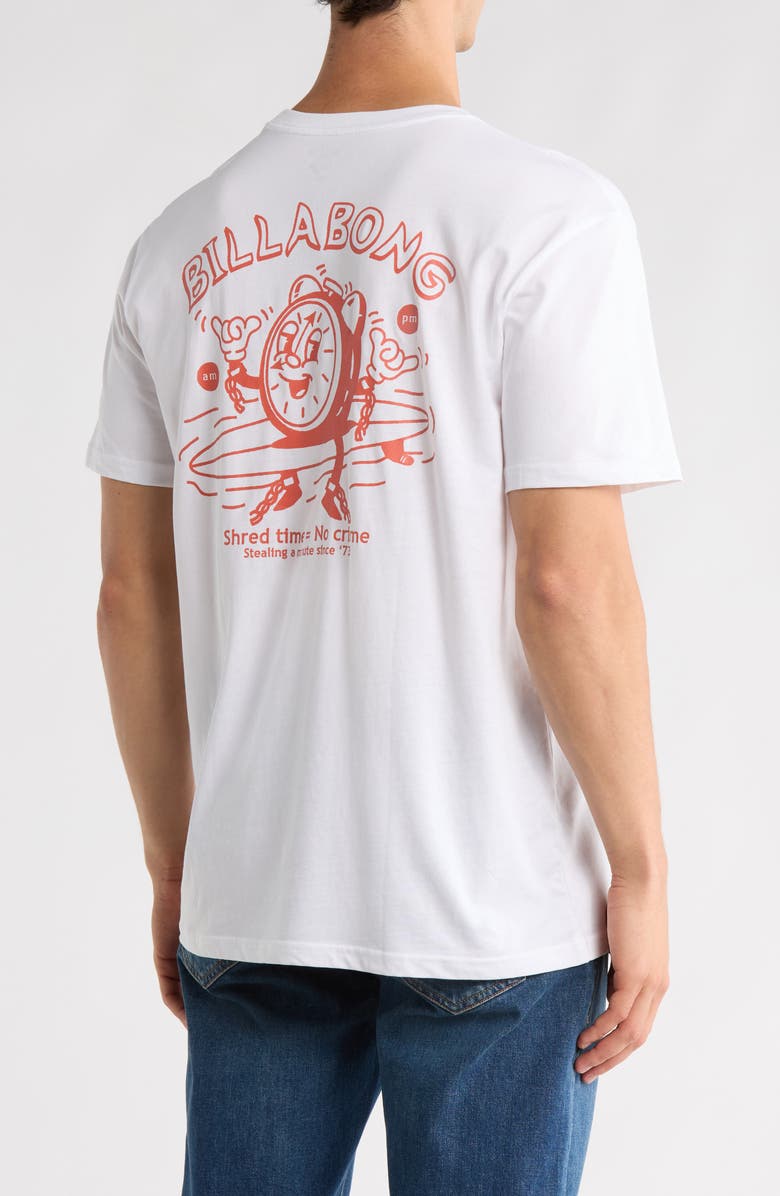 Billabong Time Premium Graphic T-Shirt, Alternate, color, White