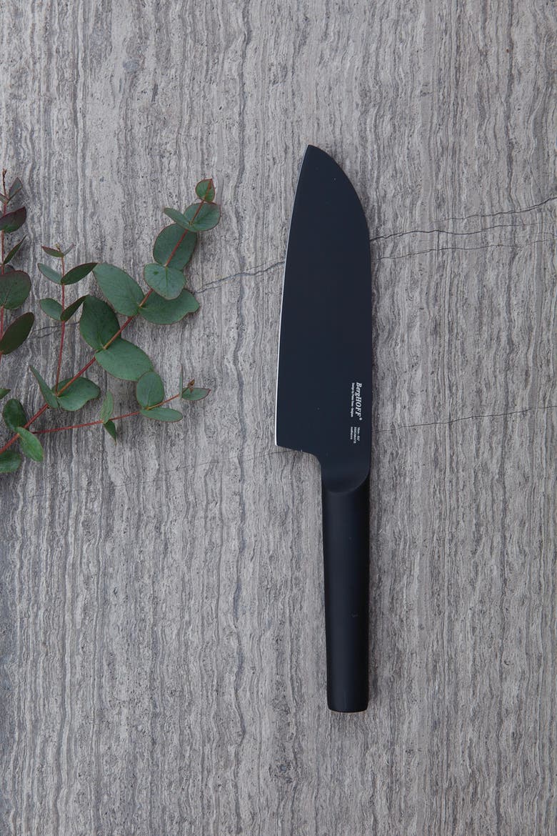 Black 6.25" Santoku Knife, Alternate, color, MULTI