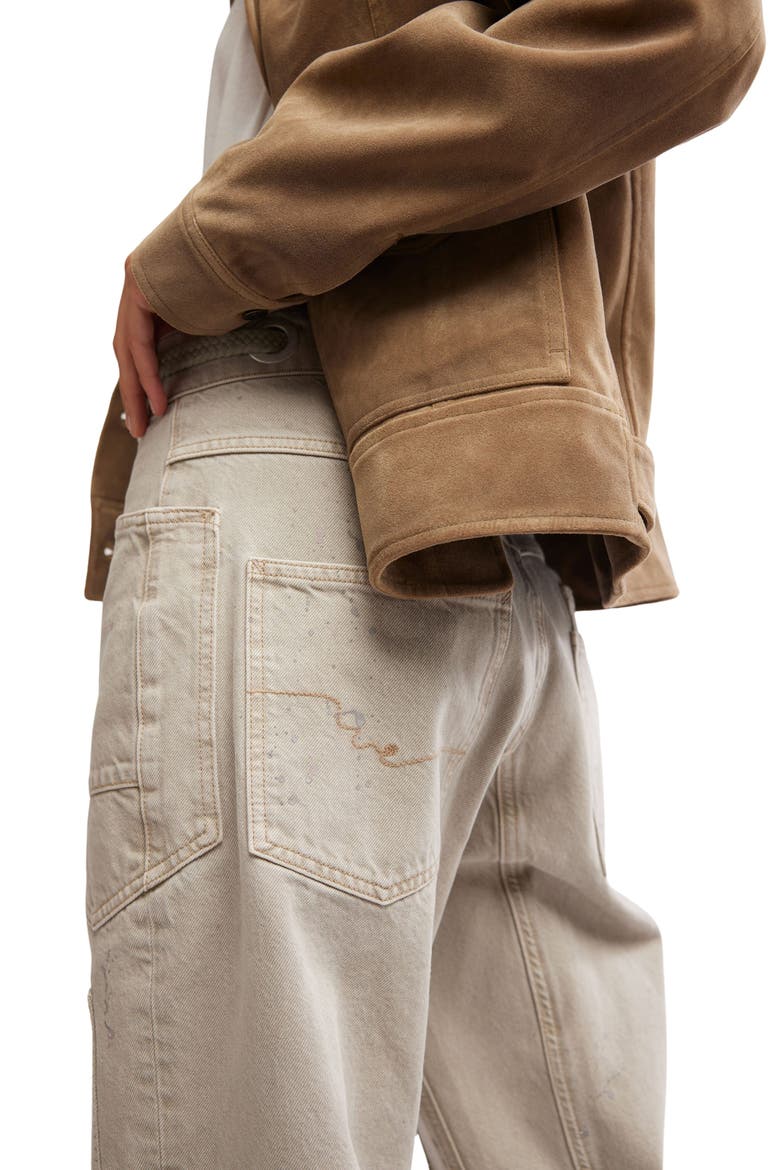 Night Ranch Faux Suede Trucker Jacket, Alternate, color, ANTIQUE BRONZE